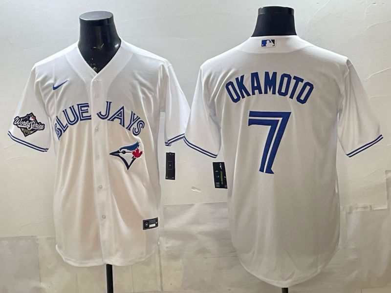 Men 2026 Toronto Blue Jays #7 Okamoto White Game Nike MLB Jersey style 004